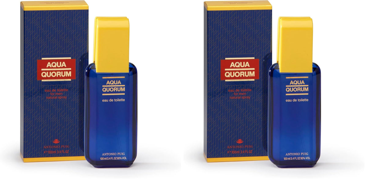 Antonio Puig Aqua Quorum for Men Eau de Toilette Spray, 3.4 oz