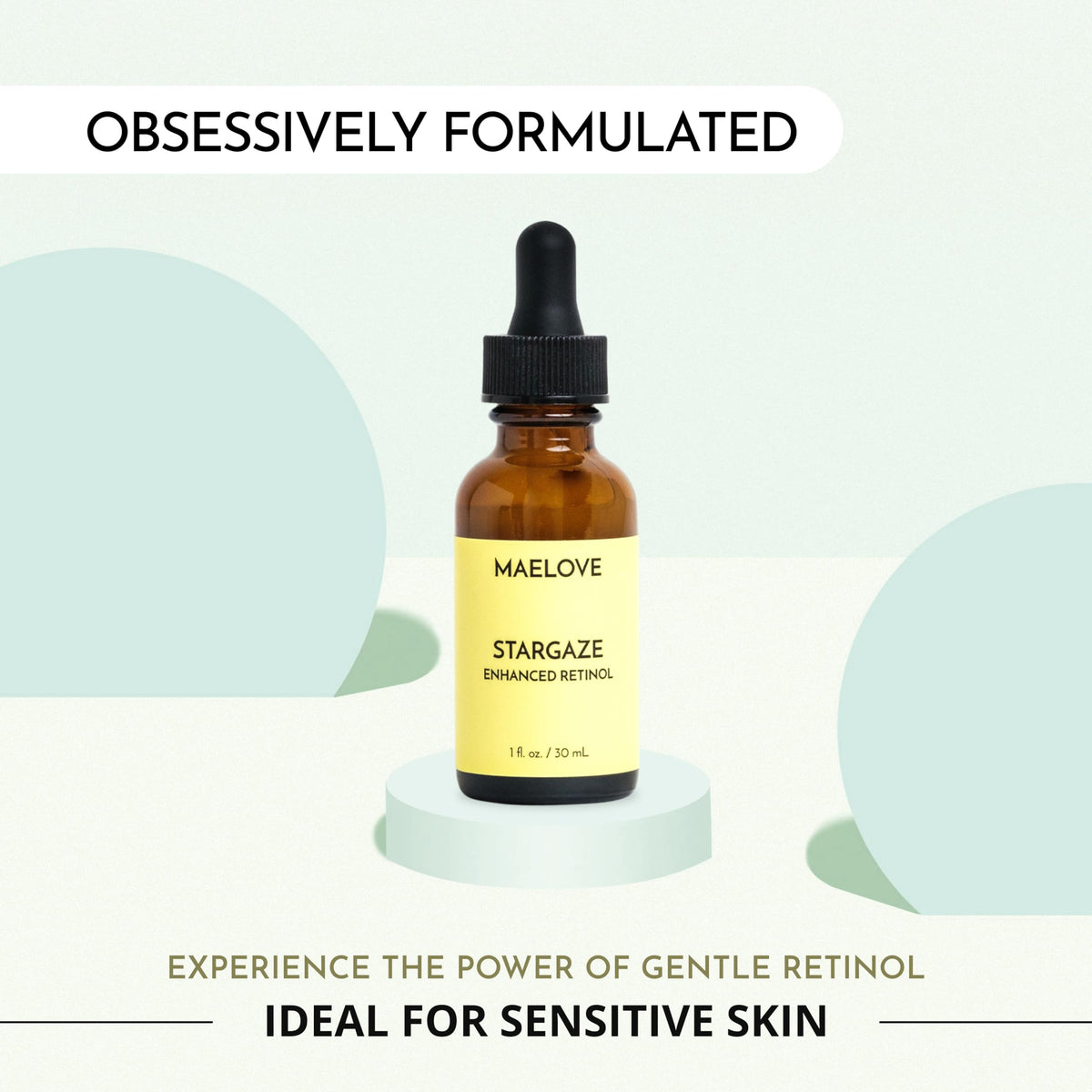 MAELOVE Stargaze Enhanced Retinol Serum, 0.25% Time-Released Retinol, 1 Fl Oz
