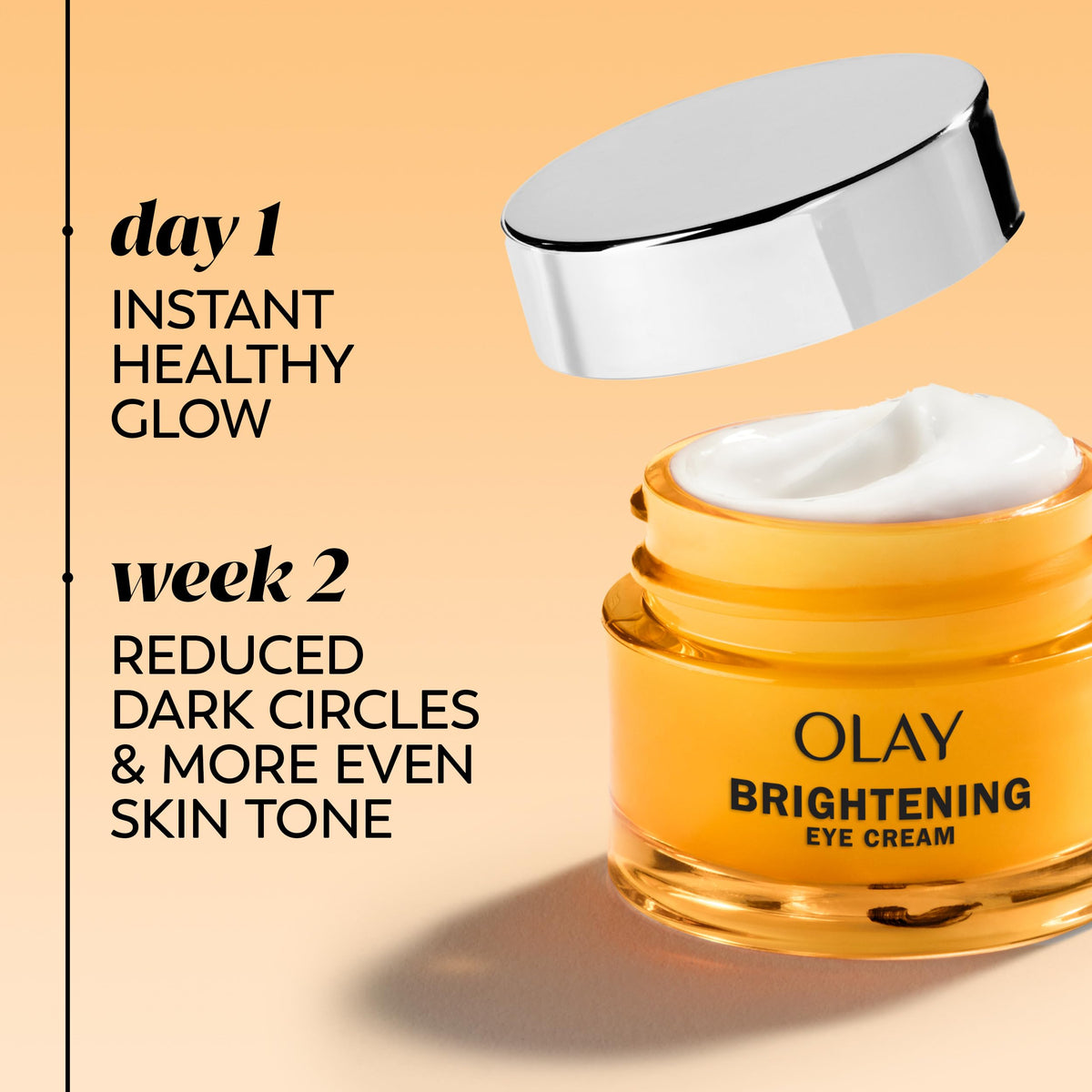 Olay Brightening Eye Cream with Vitamin C, Peptides & Vitamin B3, 0.5 oz