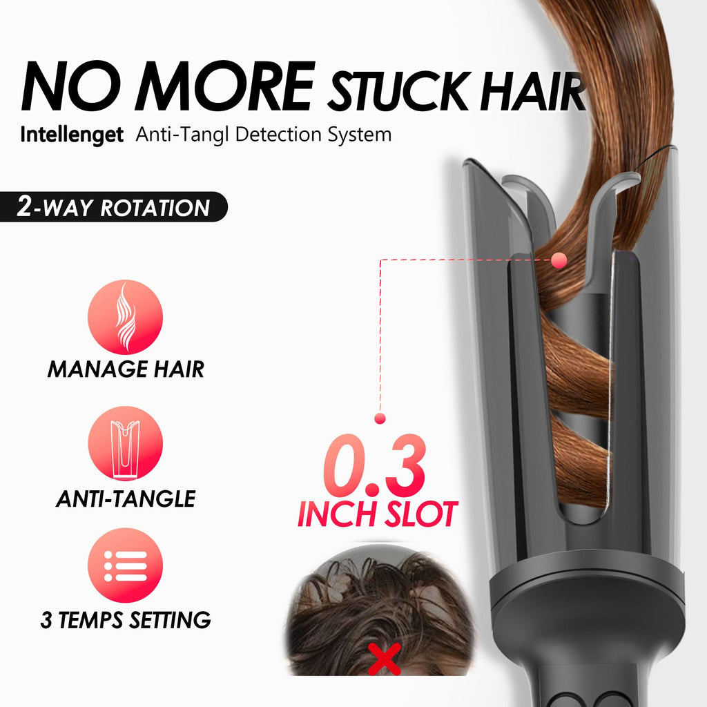 LA MAESII 1-Inch Automatic Rotating Curling Iron