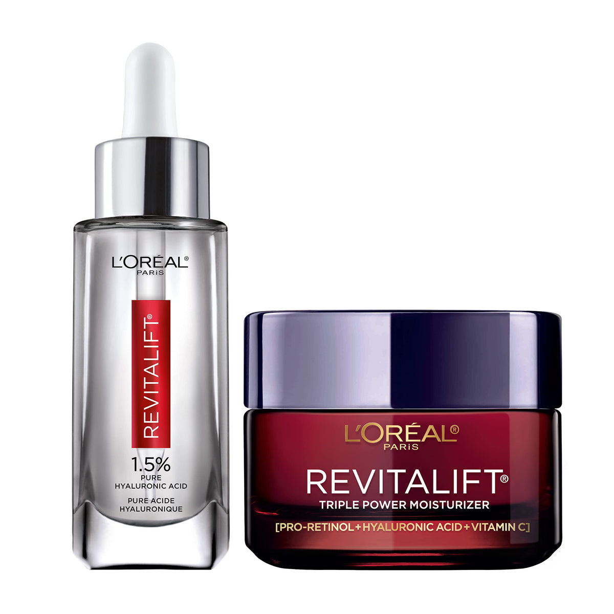 L'Oreal Paris Revitalift Anti-Aging Face Serum & Moisturizer Kit