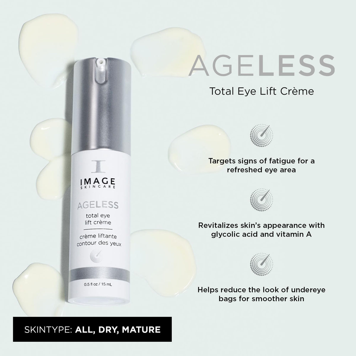 IMAGE Skincare AGELESS Total Eye Lift Crème, 0.5 fl oz