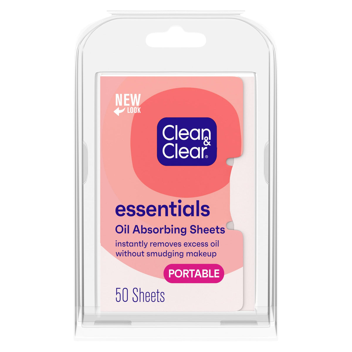 Clean & Clear Essentials Oil Absorbing Facial Blotting Sheets, 50 Count, Pack of 6