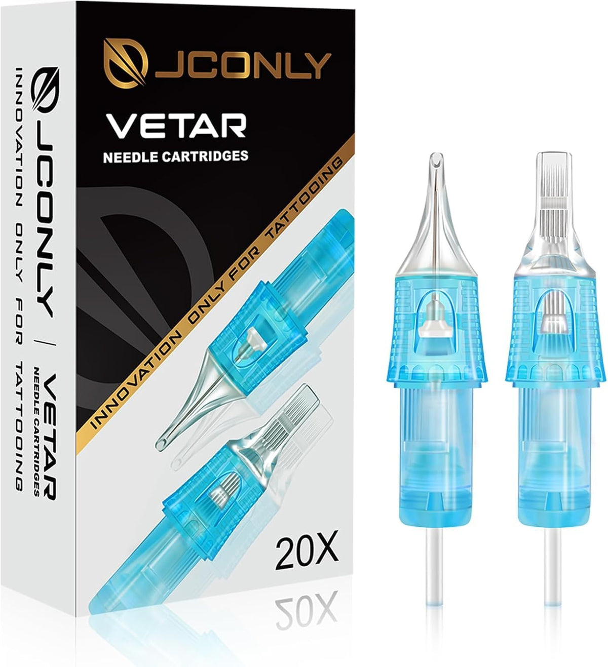 VETAR Tattoo Cartridge Needles, Sterile CE-Certified Tattoo Cartridges