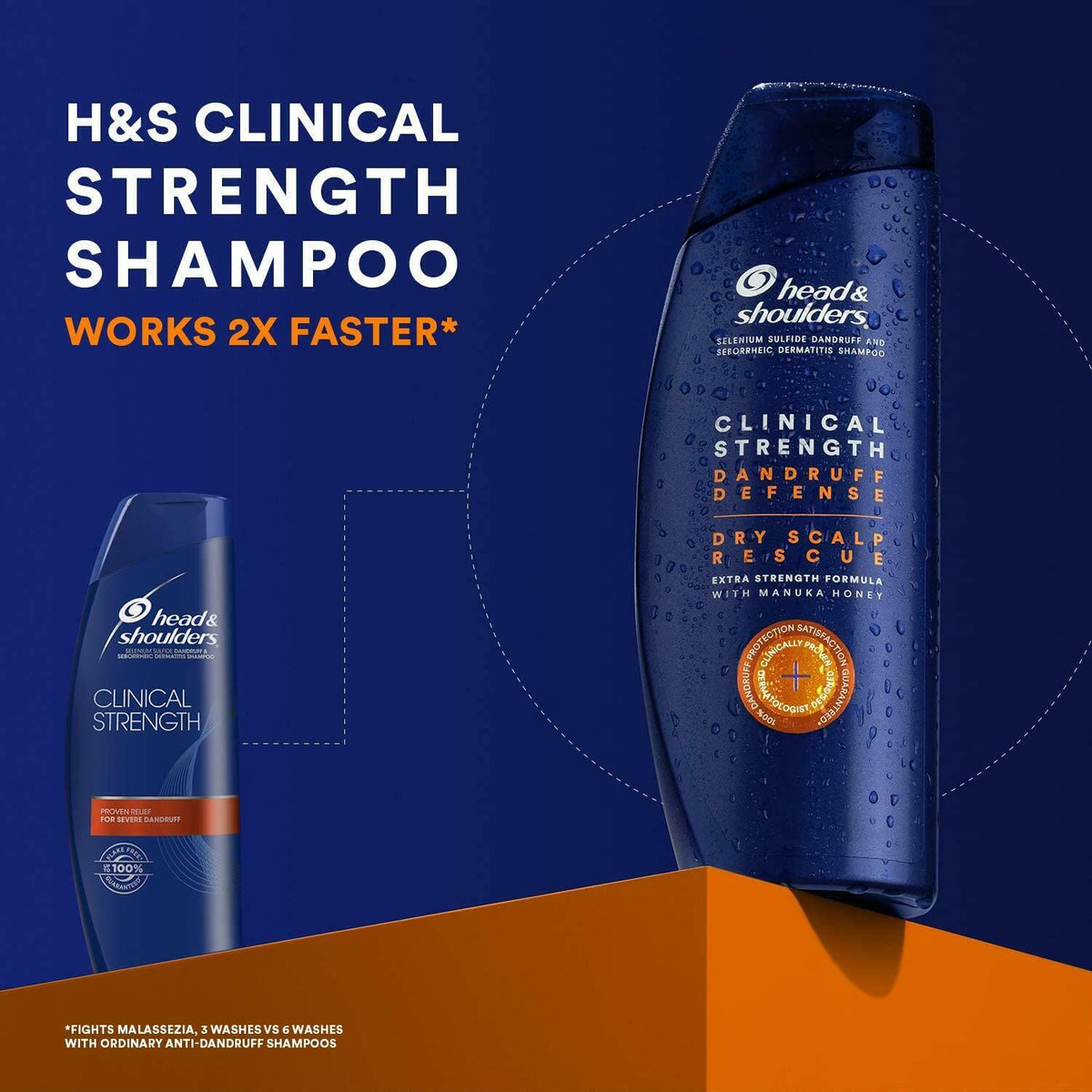 Head & Shoulders Clinical Strength Dandruff Shampoo, 14.2 Fl Oz, 3-Pack