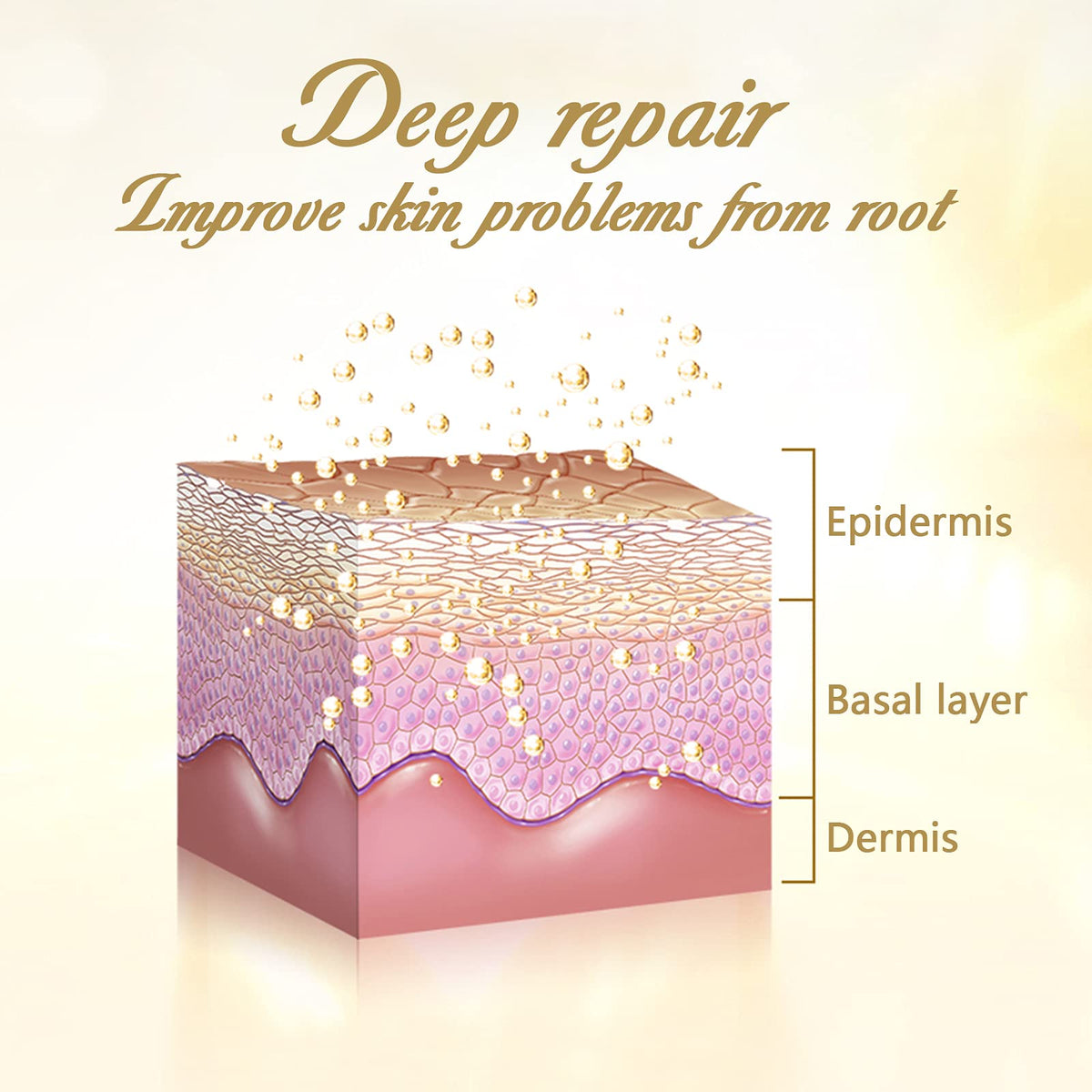 24K Gold Collagen Gel Facial Masks with Hyaluronic Acid, 15-Piece
