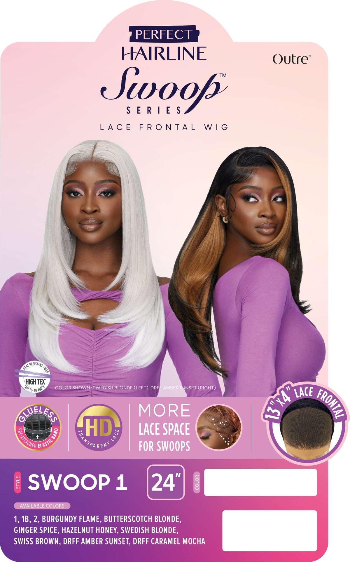 Outre Perfect Hair Line 13x4 Lace Front Wig - Swoop 1