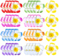 Hawaiian Flower Hair Clips for Women, Multi-Color Tropical Hair Accessories