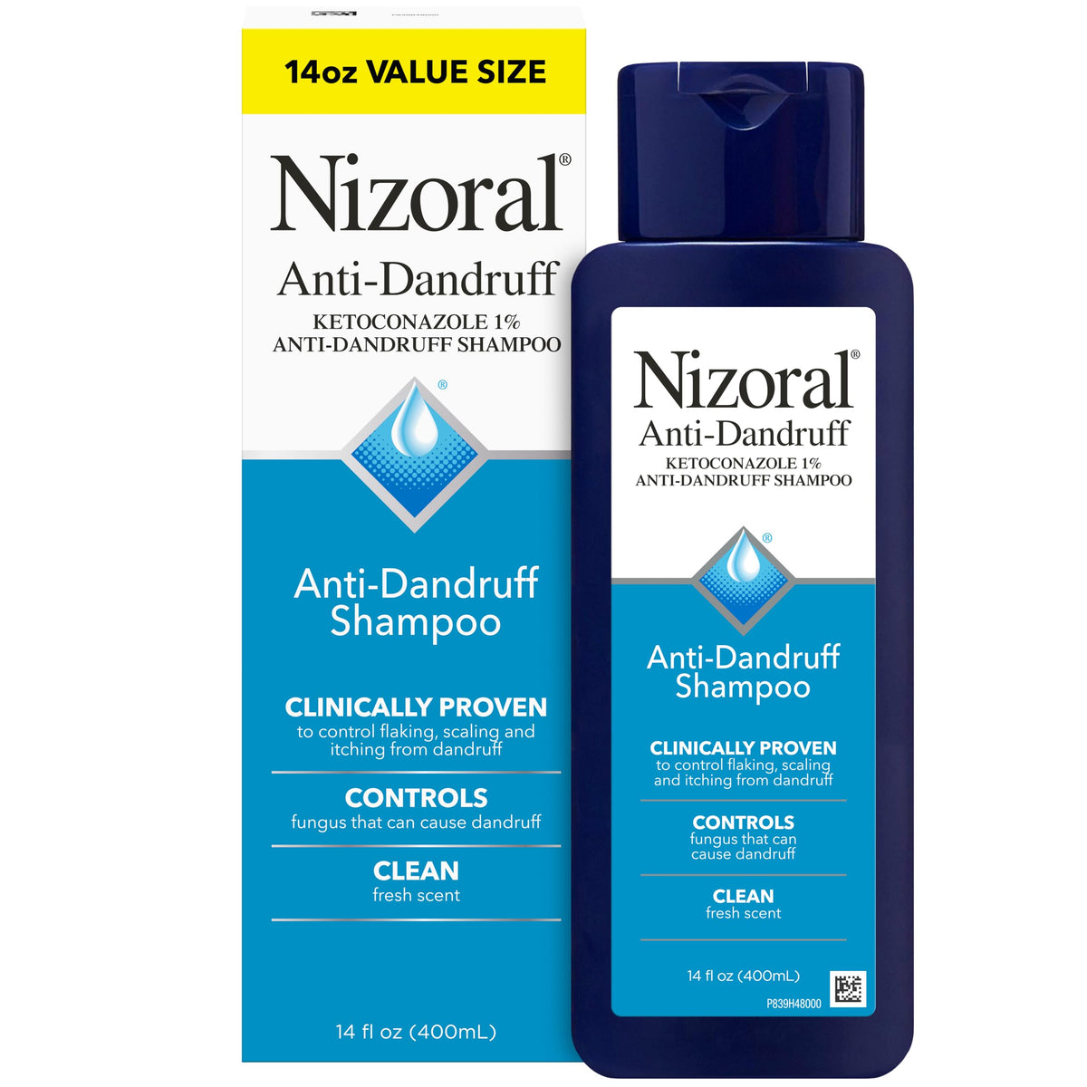 Nizoral Anti-Dandruff Shampoo with 1% Ketoconazole, 14 Fl Oz