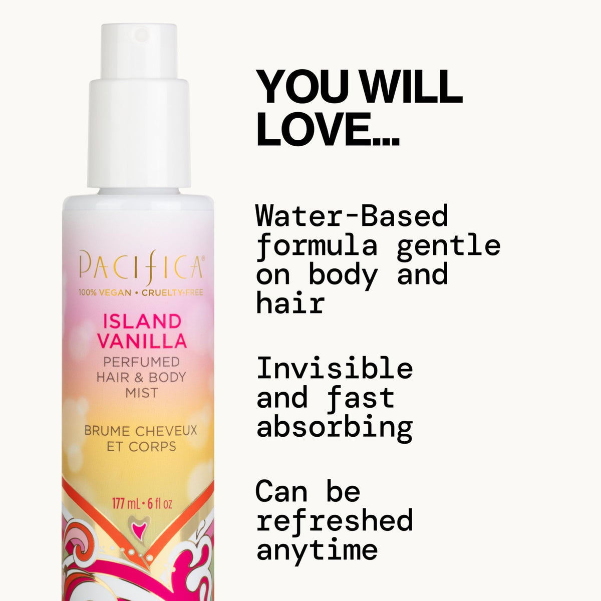 Pacifica Fragrance Spray Perfume and Hair & Body Spray Set