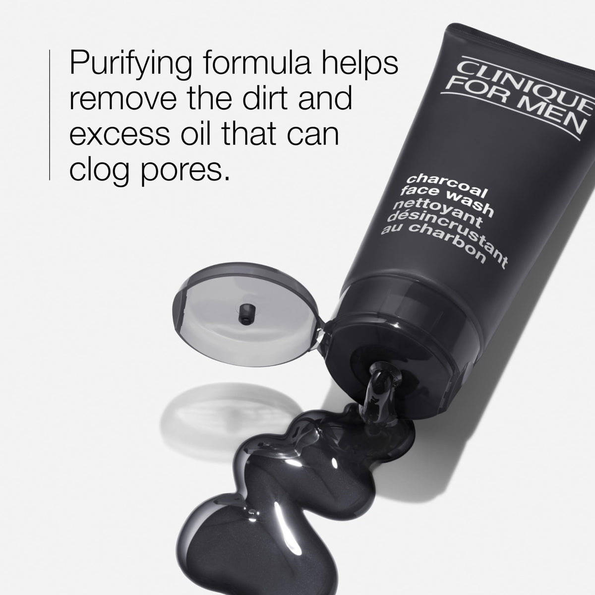 Clinique For Men Charcoal Face Wash with Glycerin, 6.7 Fl Oz