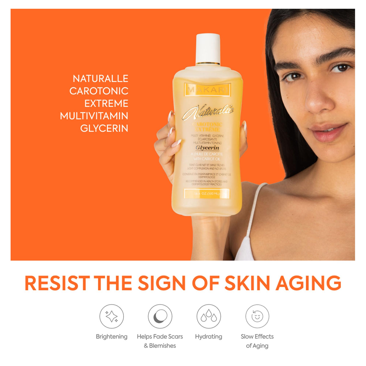 MAKARI Naturalle Carotonic Extreme Body Glycerin, 16.6 Fl Oz