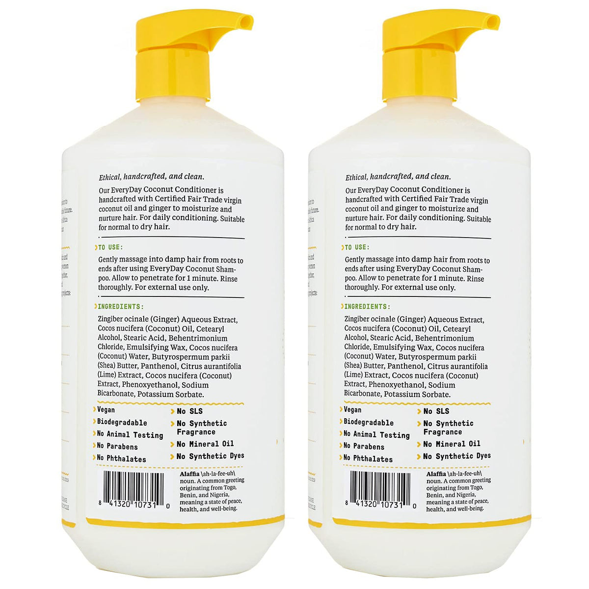 Alaffia EveryDay Coconut Conditioner, 32 Fl Oz