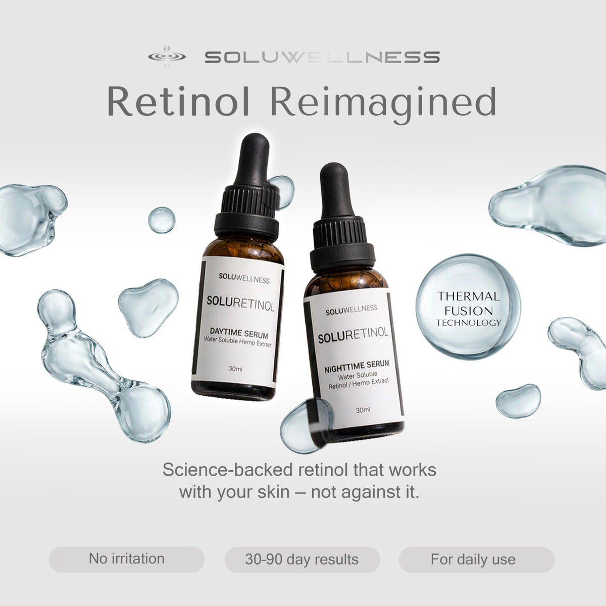 Retinol Face Serum Day & Night Skin Renewing System