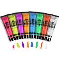 UV Neon Face and Body Paint, Washable Fluorescent Blacklight Paint