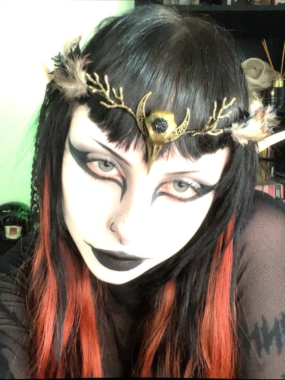 MOSTORY Gothic Handmade Adjustable Crown Headpiece for Cosplay and Festivals
