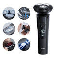 Men's Electric Rotary Shaver with 3D Floating Head and Type-C Charging