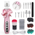 PELCAS Cordless Electric Nail Drill Kit with Light, LCD Display and 10 Speeds