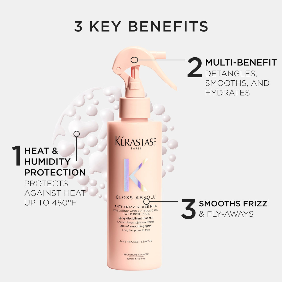 Kérastase Gloss Absolu Anti-Frizz Glaze Milk Smoothing Spray