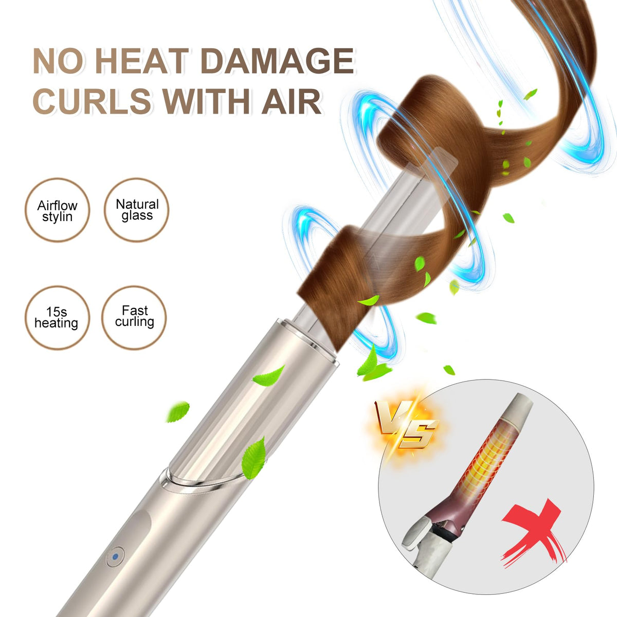 1 Pair Auto-Wrap Curling Attachments for Shark FlexStyle HD400 Series
