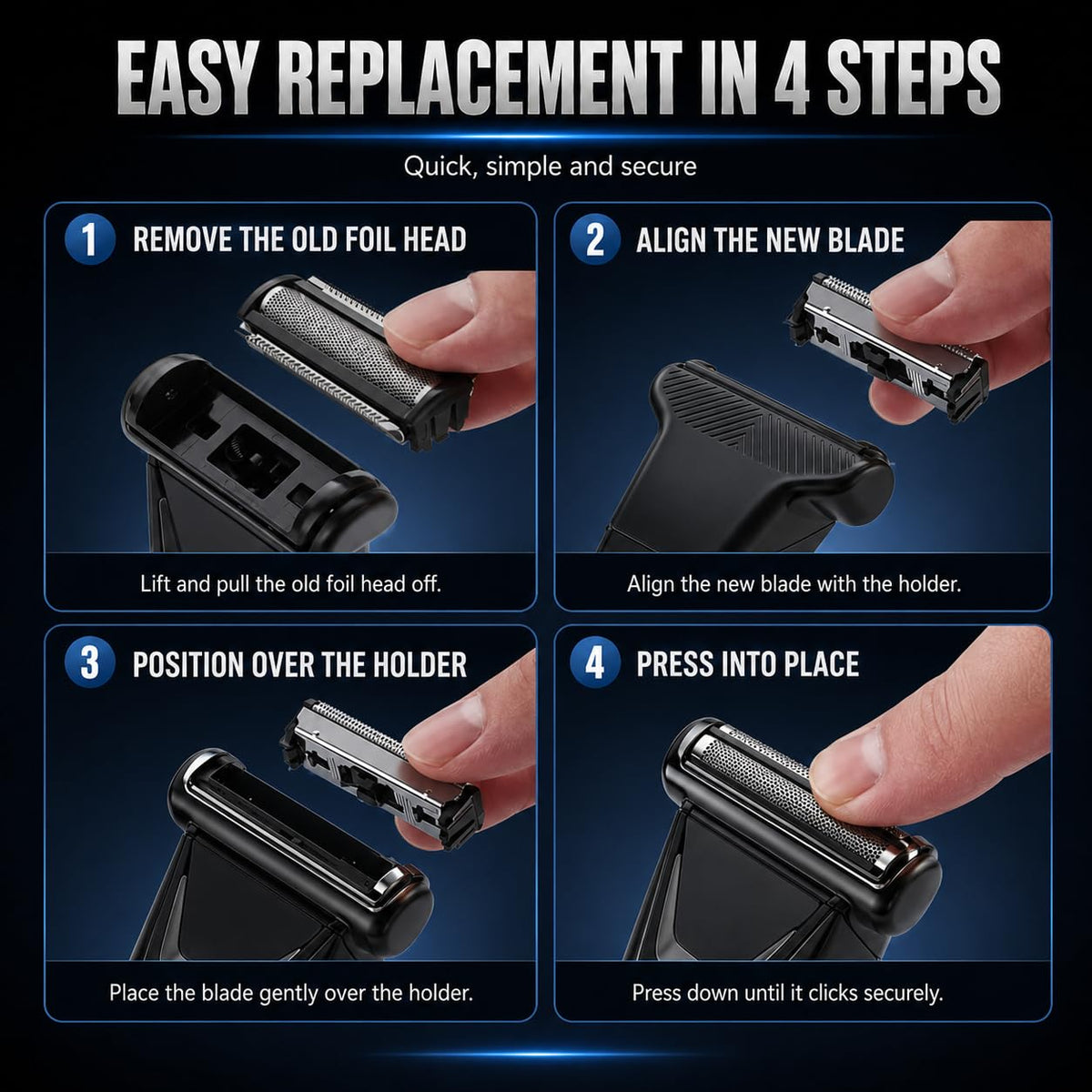 Replacement Foil Blade for MANSCAPED The Lawn Mower 5.0 Ultra