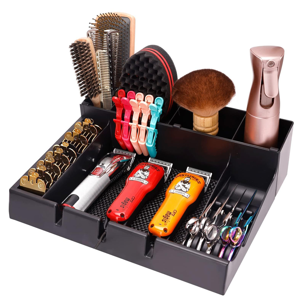 Barber Clipper Organizer Hairdressing Tool Storage Tray