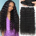 Unprocessed Indian Deep Wave Human Hair Bundles