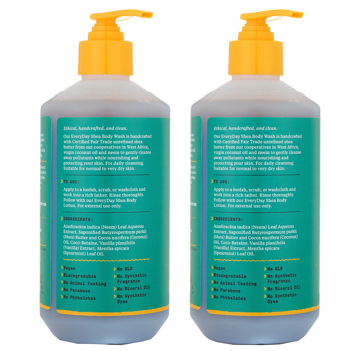 Alaffia EveryDay Shea Body Wash, Moisturizing Skin Cleanser