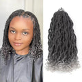 Pre-Looped Senegalese Twist Crochet Hair with Curly Ends, 8 Packs
