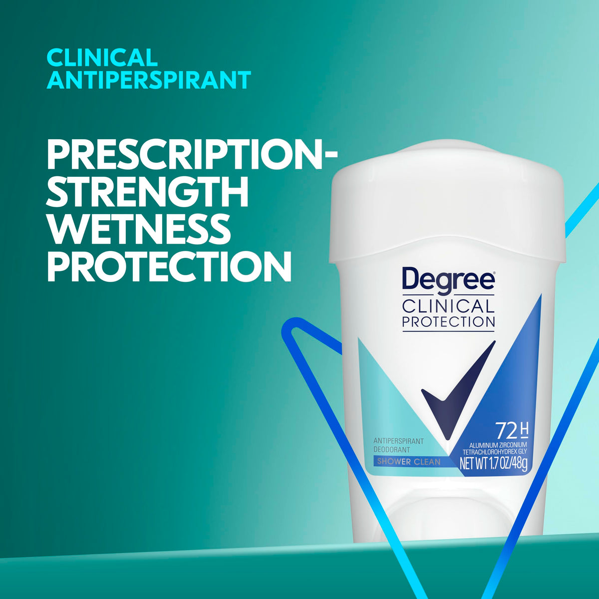 Degree Clinical Strength Antiperspirant Deodorant, 3 Count, Soft Solid, 96-Hour Protection