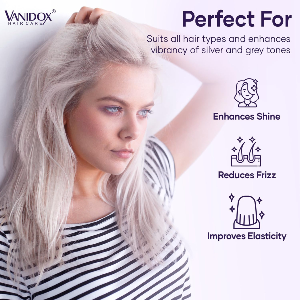 VANIDOX Sulfate-Free Purple Toning Shampoo
