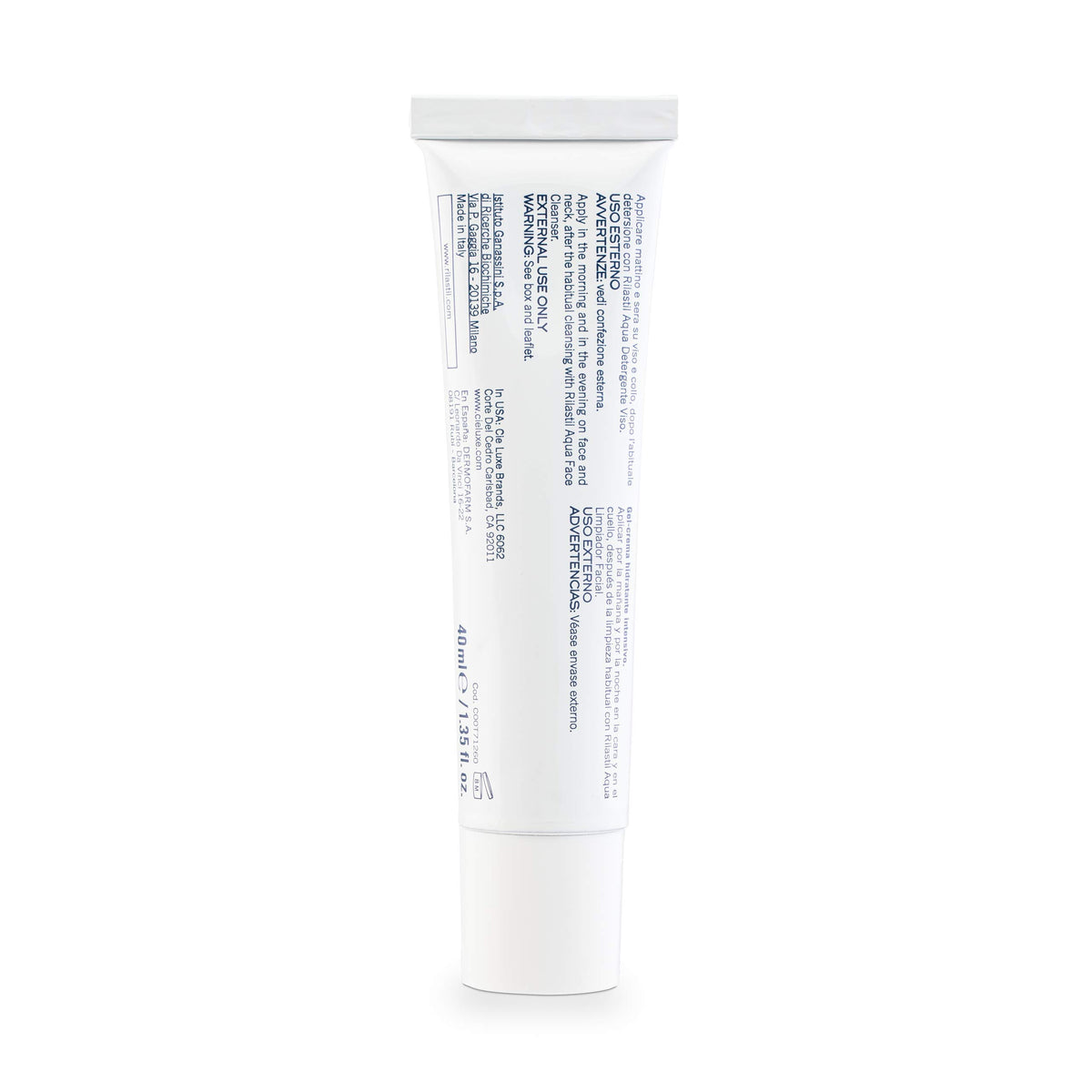 RILASTIL Aqua Intense 72H Gel-Cream Intensive Moisturizer 40ml