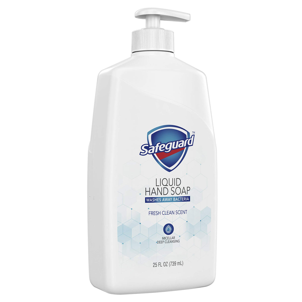 Safeguard Micellar Deep Cleansing Liquid Hand Soap, Fresh Clean Scent, 25 oz
