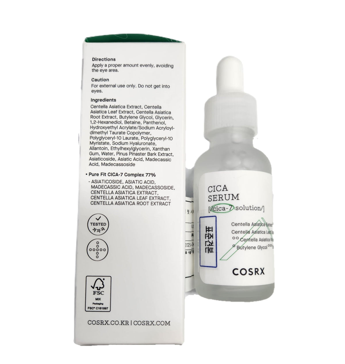 COSRX Pure Fit Cica Serum with Centella, Soothing Face Serum, 1.01 fl oz
