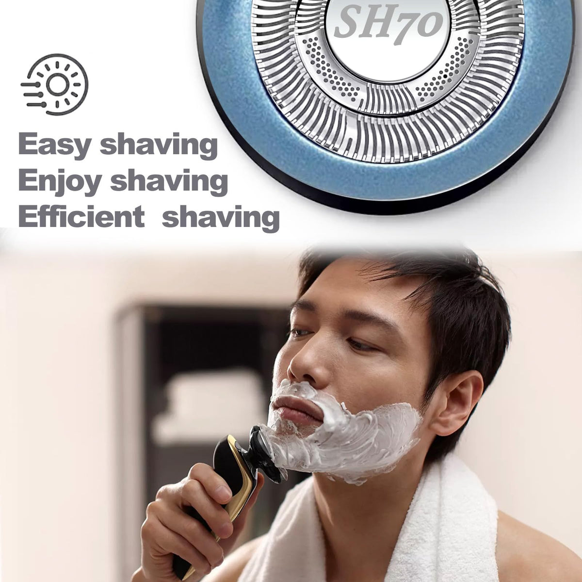 Silver Replacement Shaver Heads, 6-Pack