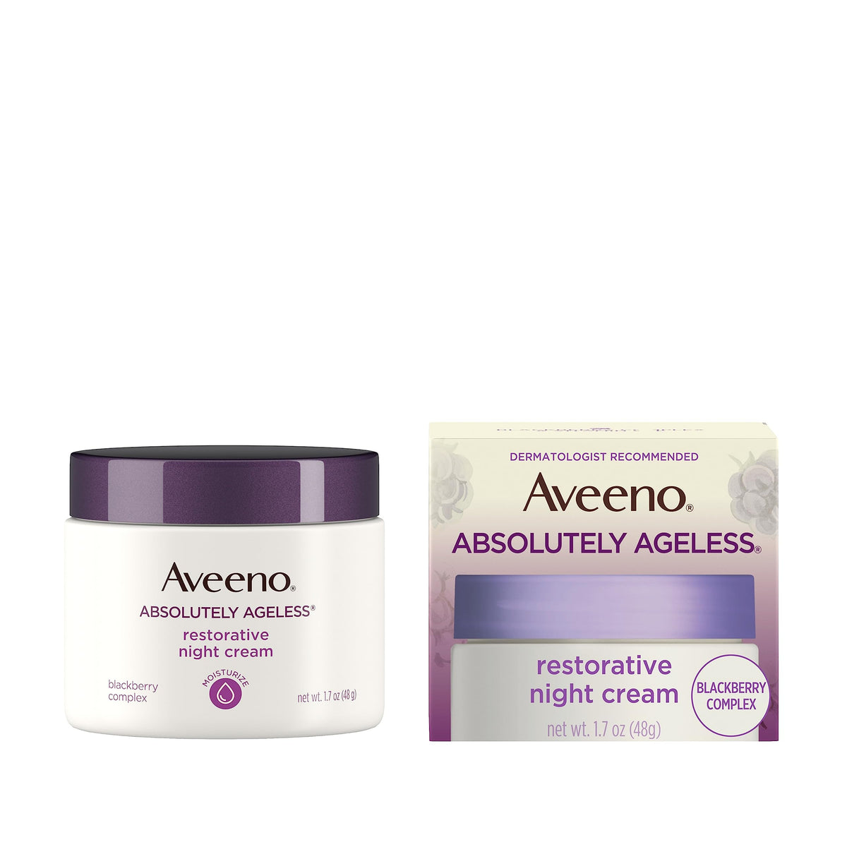 Aveeno Absolutely Ageless Restorative Night Cream with Blackberry Complex