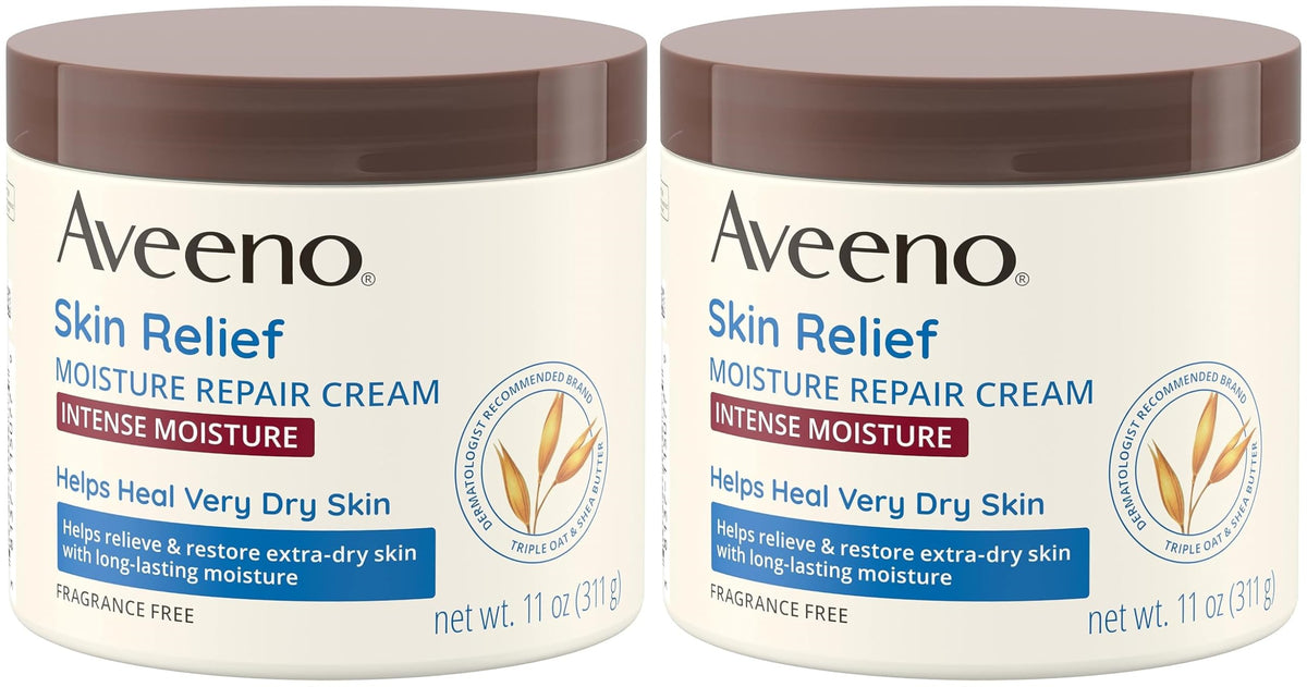 Aveeno Skin Relief Moisture Repair Body Cream, Fragrance-Free, 11 oz