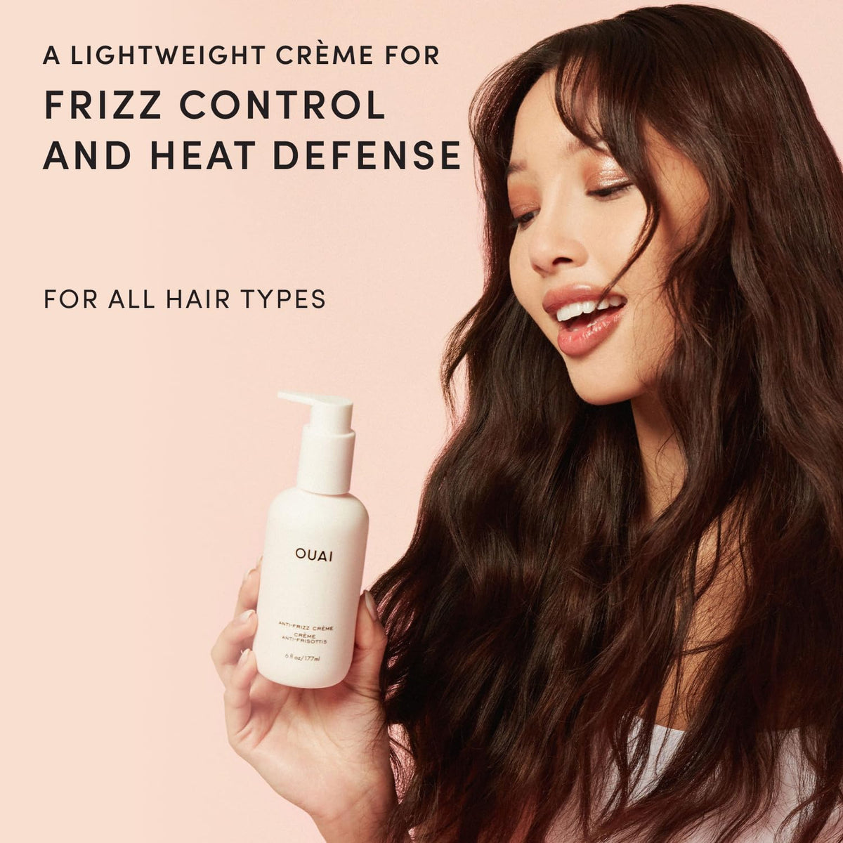 OUAI Anti-Frizz Cream with Heat Protection