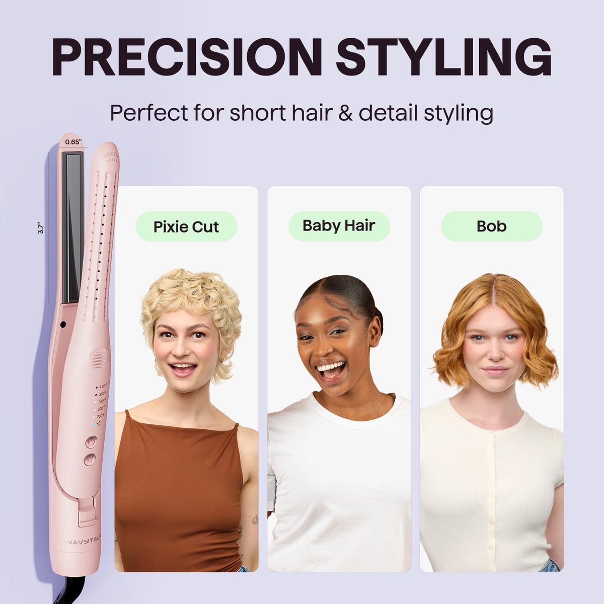 Wavytalk Cool Curl Pencil Airflow Curling Iron and Styler