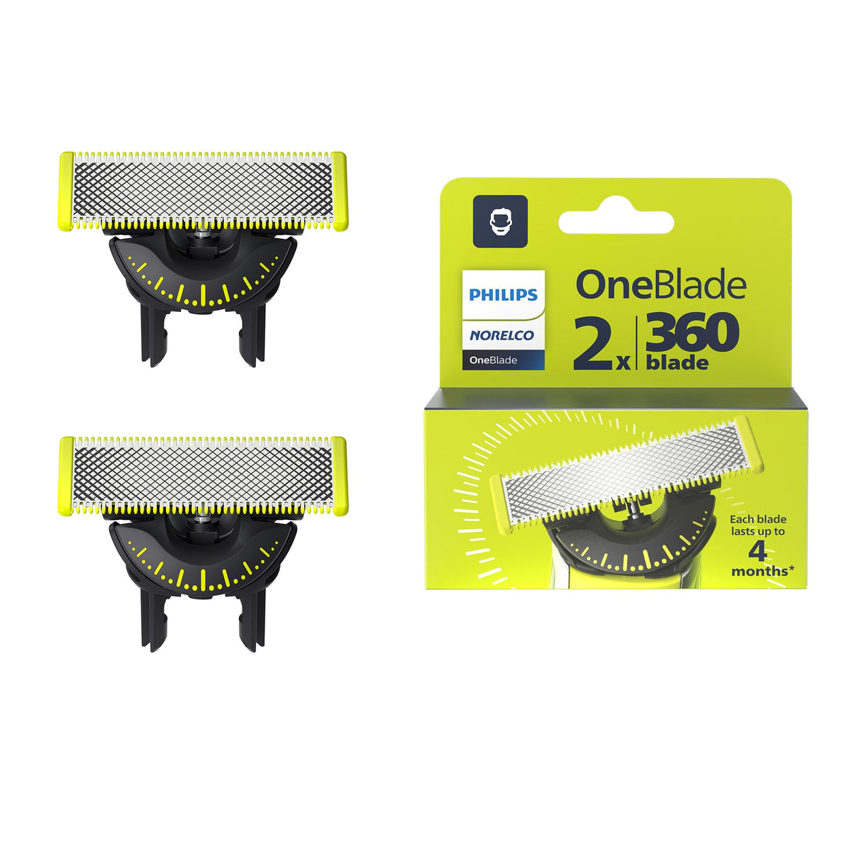 Philips Norelco OneBlade 360 Genuine Replacement Blades