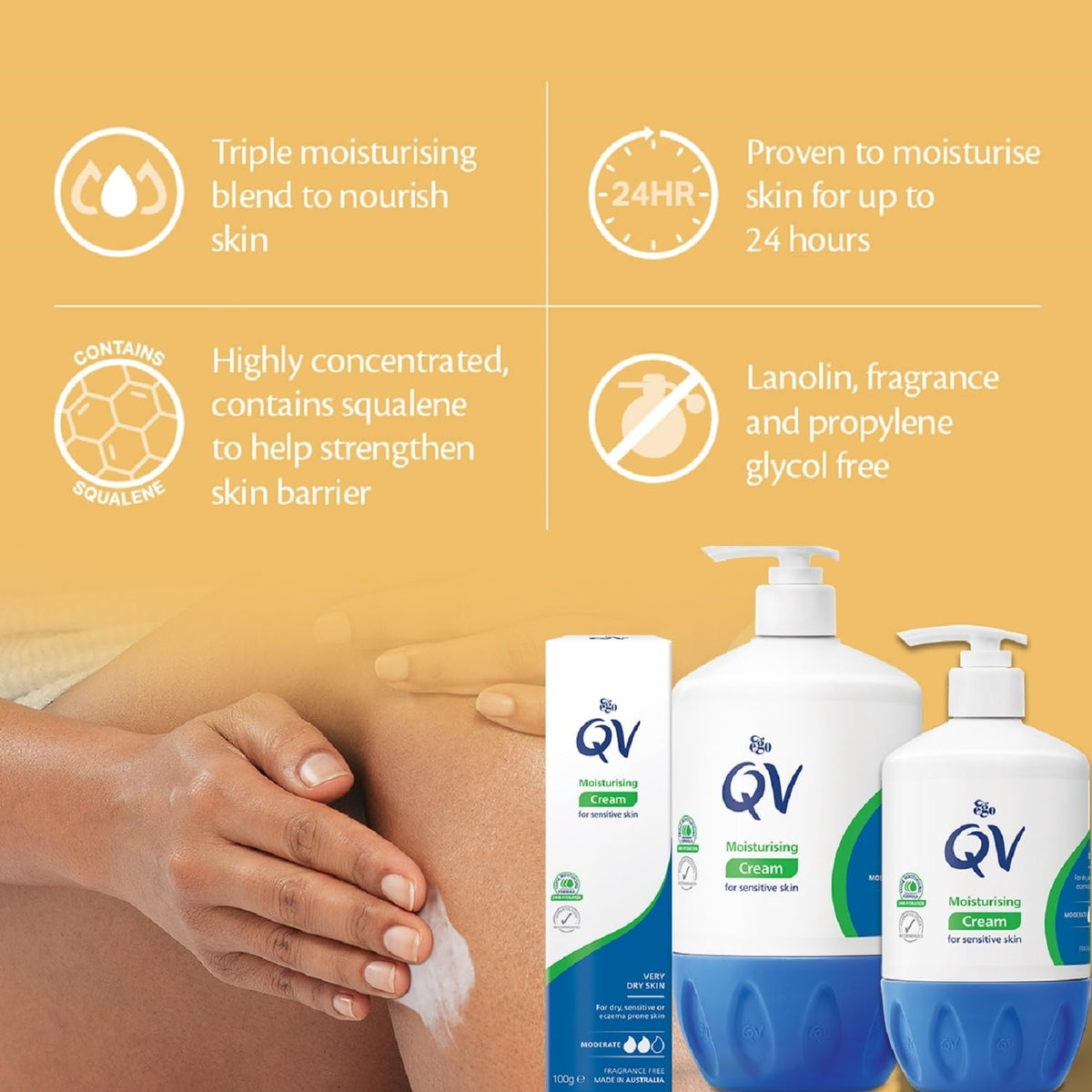 QV Cream Rich Protective Moisturiser with 10% Glycerin