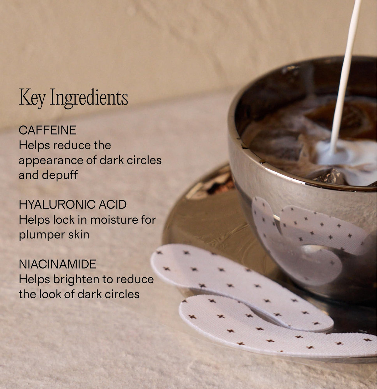 + Lux Unfiltered Iced Latte Cooling Under Eye Patches
