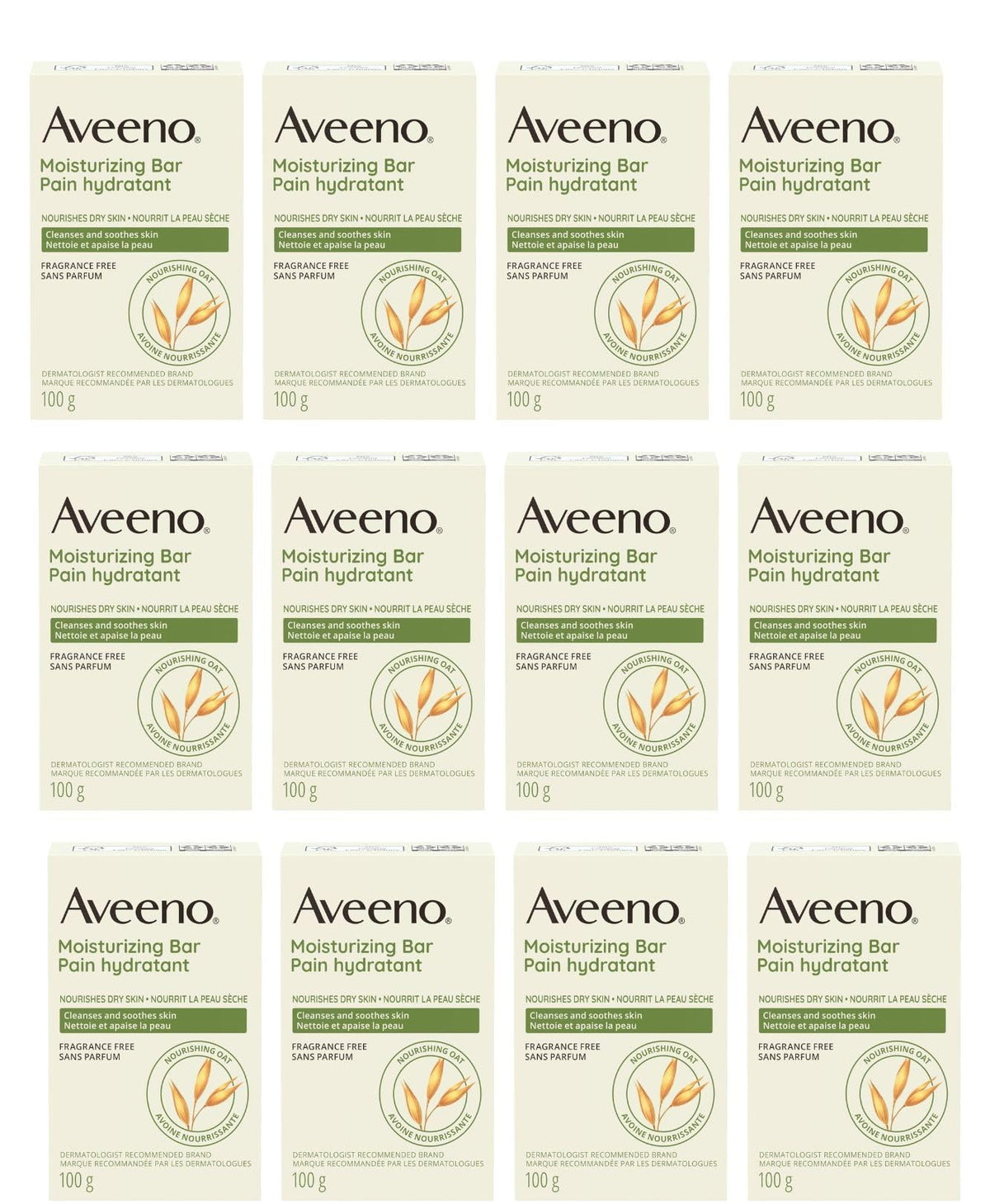 AVEENO Moisturizing Bar with Colloidal Oatmeal for Dry Skin