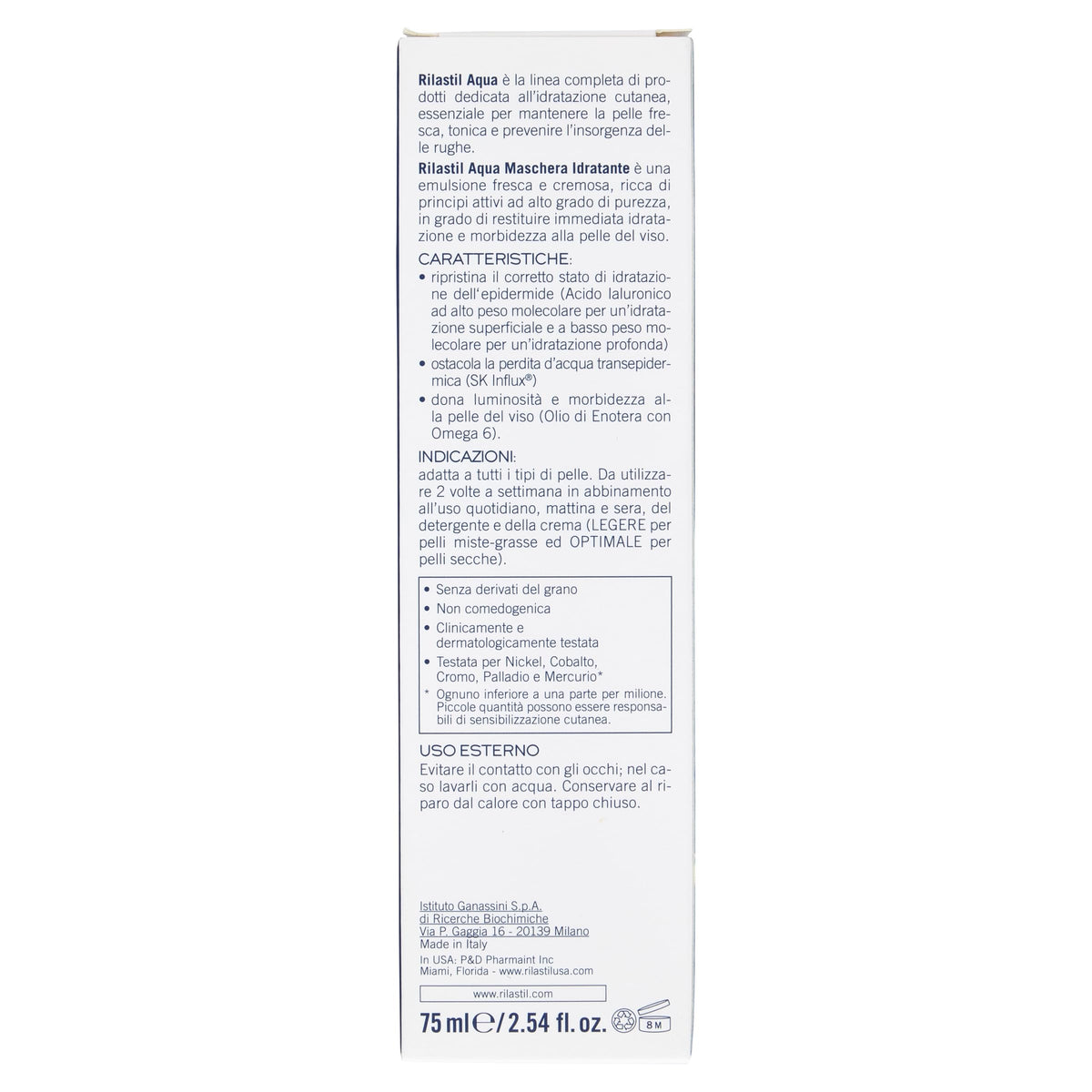 RILASTIL AQUA Hydrating Facial Mask
