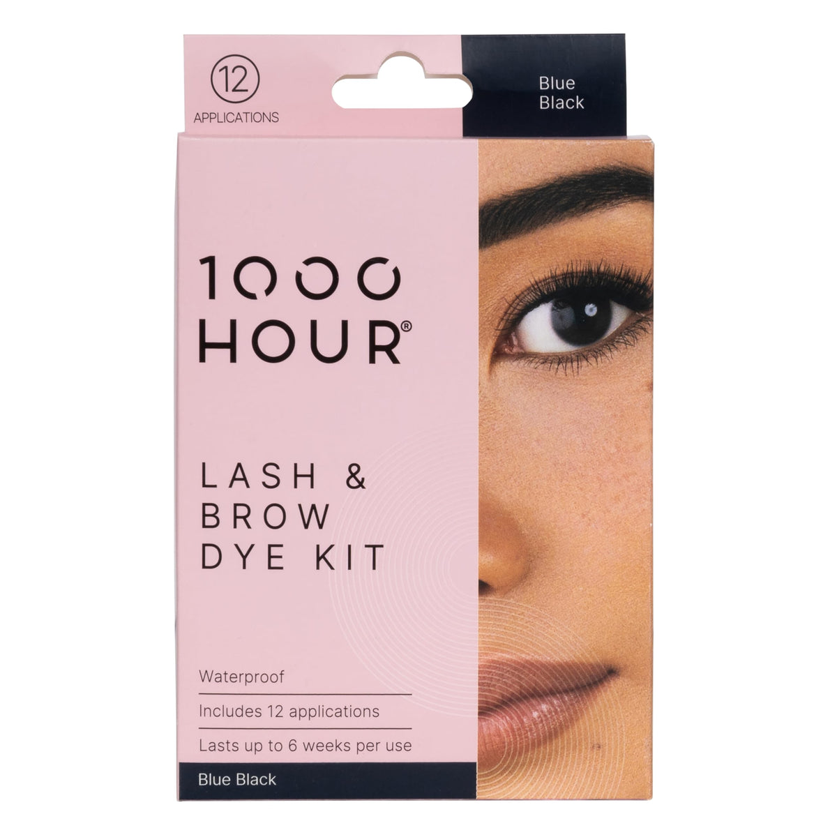 1000 Hour Brow Color Kit with Waterproof Blue Black Brow Gel