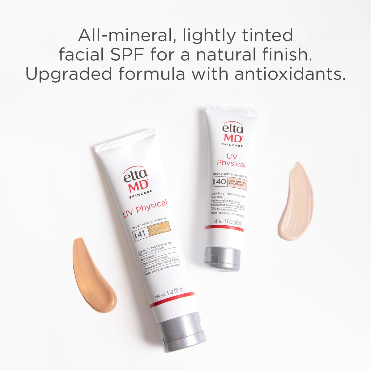 EltaMD UV Physical Tinted Mineral Face Sunscreen SPF 41, 3 oz