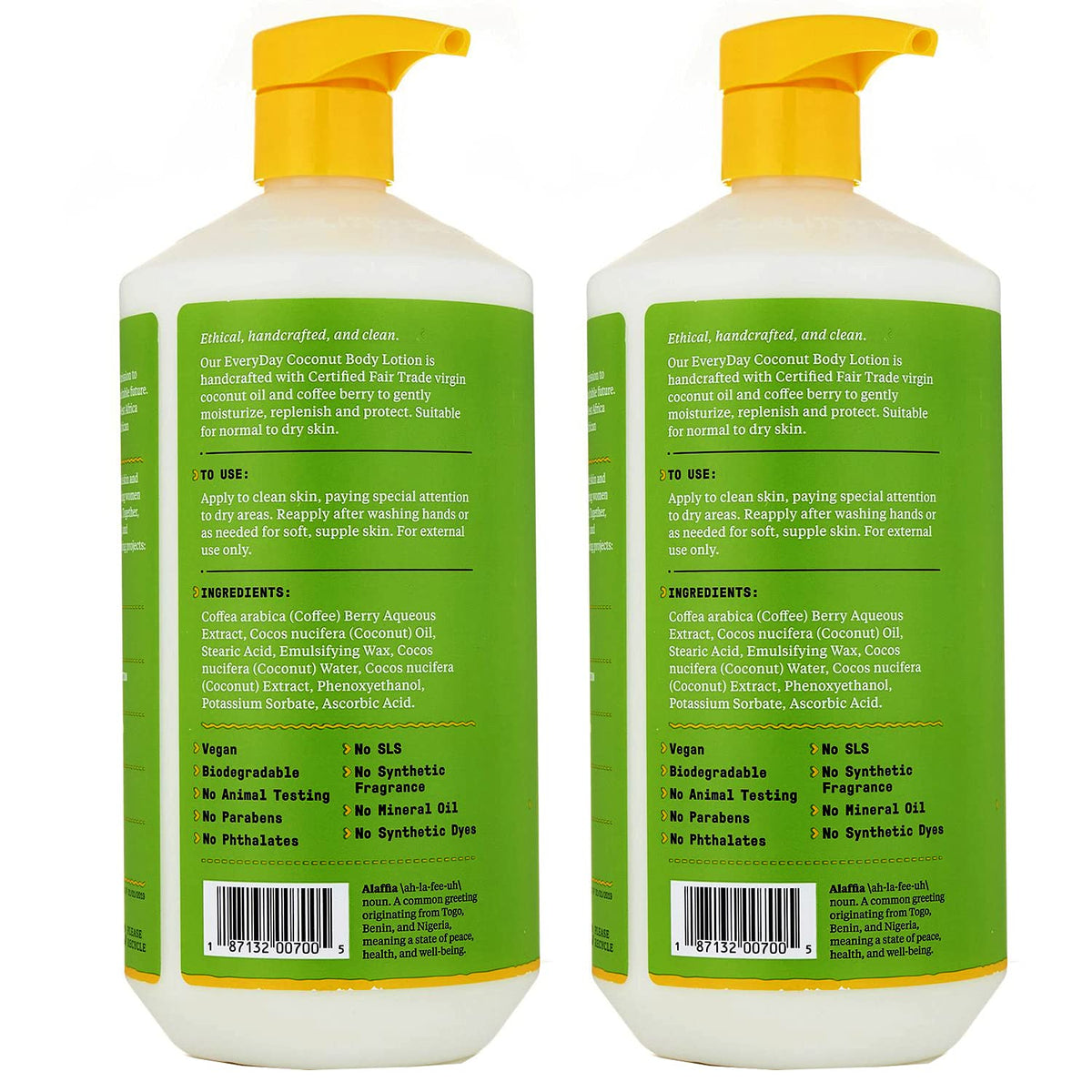 Alaffia Everyday Body Lotion for Normal to Dry Skin, 32 Fl Oz