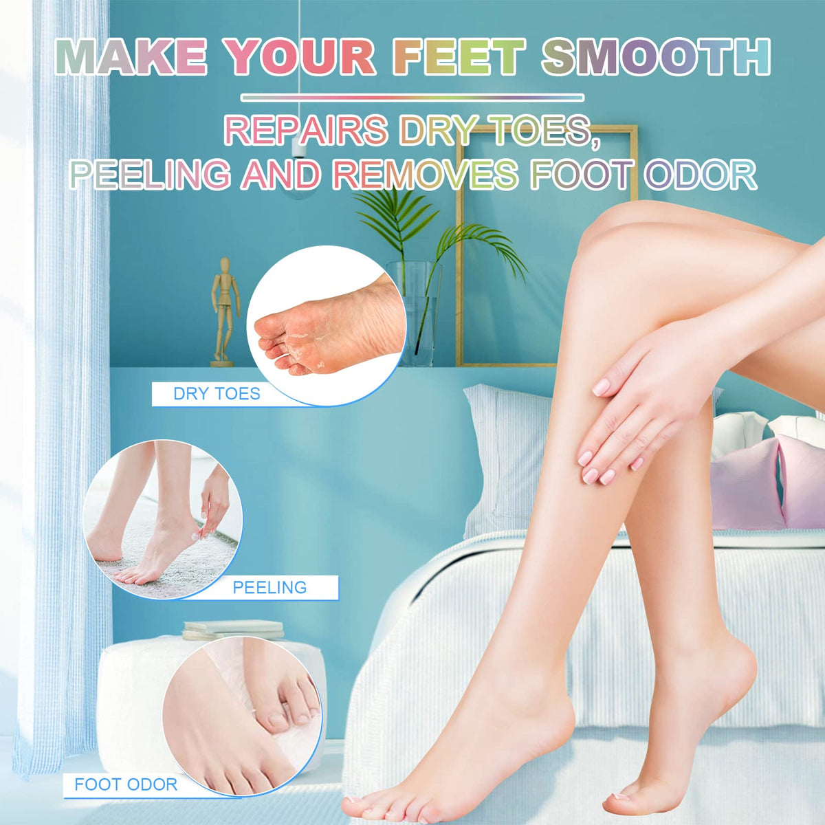 HOSPAN Organic Foot Bath Bombs Gift Set with Essential Oils