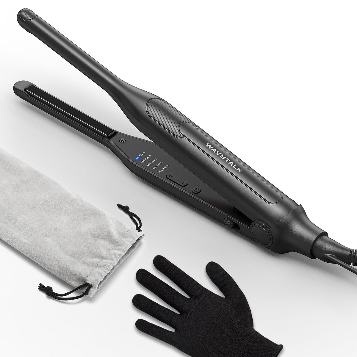 Wavytalk 0.3-Inch Pencil Flat Iron Small Ceramic Straightener