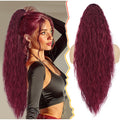 BARSDAR Long Curly Synthetic Ponytail Hair Extensions